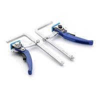 NONDK Abrazadera de de con Trinquete de Liberación Rápida, Abrazadera F, Sujeción para Carpintería, para Riel de de (2 Unidades)