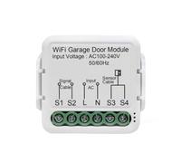NONDK Abridor de Puerta de Garaje WiFi Inteligente, Control Remoto Inalámbrico Universal, Interruptor de Puerta, Sensor, Control Remoto Mediante Aplicación, No Requiere Concentrador