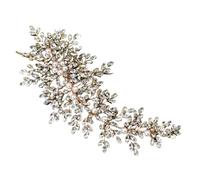 NONDK Accesorios de Lujo para el Cabello de Boda, Tocado de Novia para Fiesta de Cena, Peinetas para el Pelo de Boda, Tocado Nupcial, B