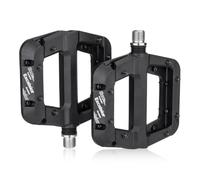 NONDK Accesorios para Bicicletas Pedales de Bicicleta Pedales Antideslizantes para Bicicleta de Montaña Plataforma de Fibra de Nailon Pedales Planos de 9/16 Pulgadas