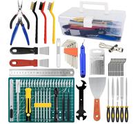 NONDK Accesorios para Impresora 3D, Kit de Herramientas para Impresión 3D con Alicates, Limas, Pinzas, Cuchillo de Tallado, Agujas de Limpieza, Llaves, Llave Inglesa
