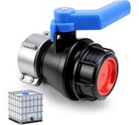 NONDK Accesorios para Tanque IBC Adaptador Válvula de Bola Adaptador de Válvula de Bola para Tanque IBC Tote 60 mm A 62 mm Adaptador de Grifo para Tanque
