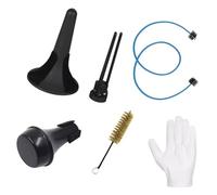 NONDK Accesorios para Trompeta de Latón Soporte + Sordina + Cepillo de Cuerda + Cepillo de Pistón + Guantes