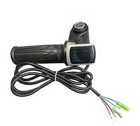 NONDK Acelerador de de Bicicleta para Acelerador de Bicicleta EléCtrica 48V Acelerador de Manejar de Gas Llave de Bloqueo de Pantalla LCD