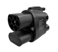 NONDK Adaptador CCS2 A CCS1 para Coche, Adaptador de Conexión para Cargador de Vehículo Eléctrico, C CC 250 A, Adaptador de Carga Rápida para Vehículo Eléctrico.
