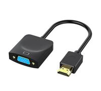 NONDK Adaptador Compatible con VGA, Convertidor de Video Macho A Hembra 1080P para Proyector, TV, Computadora, Computadora Portátil y PC
