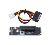 NONDK Adaptador Convertidor M.2 NVME A PCIE X1 X4 X16 PCIe 4.0 X4 A Tarjeta de Expansión M.2 M-Key Compatible con 2260 2280 con Cable SATA