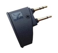 NONDK Adaptador de Auriculares de Vuelo 3.5 Mono Plug una 2X3.5 Plugs Compatible con QC45 QC35 QC3 QC25 QC20 Adaptador de LíNea AéRea para Auriculares