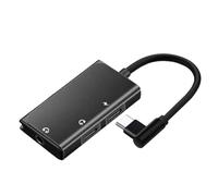 NONDK Adaptador de Auriculares Tipo C para Teléfono PD60W Carga de Audio de 3,5 mm