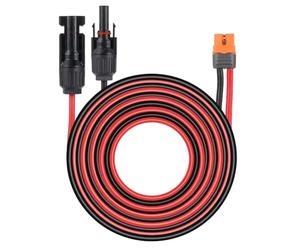 NONDK Adaptador de Conector Solar XT60I-F Hembra de 2M, Cable de Extensión Impermeable para Carga, Cable de Carga para Estación de Energía de Panel Solar, Adaptador de Panel Solar A Conector Solar.