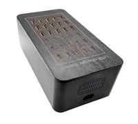 NONDK Adaptador de Corriente de 150 W, 30 Puertos, 15 C, 15 A, Estación de Carga Rápida, Cargador de Pared, Escritorio para Teléfono Móvil, Enchufe Europeo, para Hoteles y Tiendas. EU Plug
