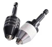 NONDK Adaptador de Mandril de Taladro de 2 Piezas, Vástago Hexagonal de 1/4 de Pulgada, 0,6-8 Mm, 0,3-6,5 Mm