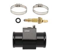 NONDK Adaptador de Manguera de Termostato para Ventilador de Enfriamiento de Motor de 32/28 mm con Tubo de Unión de Temperatura de Agua y NPT de 1/8".