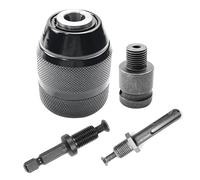 NONDK Adaptador de Portabrocas de Metal de 0,8 Mm-10 mm con Rosca de 3/8-24UNF Adecuado para Taladro Manual, Martillo EléCtrico/Taladro Percutor EléCtrico B