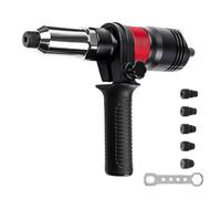 NONDK Adaptador de Tuerca de Remache EléCtrico de 2,4-6,4 Mm, Remachador AutomáTico de Clavos, Herramientas de Remachado InaláMbrico con Llave y Manejar