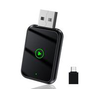 NONDK Adaptador Inalámbrico USB Tipo C 2 en 1 para Android Carplay Adaptador Inalámbrico para Automóvil Convierte Android Auto con Cable en Inalámbrico