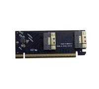 NONDK Adaptador PCIe 3.0 4.0 X16 A 2 Puertos SFF-8654 X8 8i, Tarjeta Adaptadora PCIe X4 X4 X4 X4 A SFF-8654 8i, Adaptador PCIe X16 A SFF-8654.
