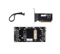 NONDK Adaptador Slimsas A SXM2: Placa Base SXM2 de una Sola Ranura X16 de Paso Directo para Tarjeta Gráfica Externa V100 con Interfaz 8654.