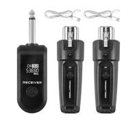 NONDK Adaptador UHF XLR, Transmisor y Receptor de Micrófono Inalámbrico para Micrófono Dinámico, Mezclador de Audio para Guitarra, PA