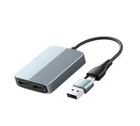 NONDK Adaptador USB+Tipo C A Dual para Dos Monitores, 1080P, Divisor Extensor, Pantalla Extendida.