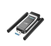 NONDK Adaptador WiFi EP-AX1693S WiFi6 AX1800 USB 3.0 Inalámbrico de Alta Ganancia con Doble Antena Señal Más Fuerte Adaptador WiFi 5GHz/2.4GHz