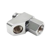 NONDK Adaptadores de Manguera Ajustables de Regulador de Buceo Divisor de Acero Inoxidable para Buceo Técnico