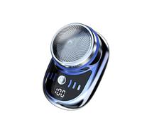 NONDK Afeitadora Eléctrica USB Recargable Pantalla Digital Hombres Viaje Portátil Desmontable Afeitadora Barba Recortadora de Pelo,D