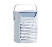 NONDK Aire Acondicionado Portátil, Ventilador, Mini Aire Acondicionado con Enfriador de Aire de 3 Velocidades con Humidificador para Habitación, Dormitorio, Escritorio de Oficina