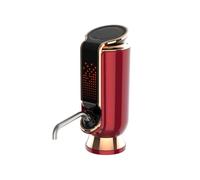 NONDK Aireador de Vino Eléctrico, Decantador, Dispensador y Bomba de Vacío - Pantalla Táctil LED, Monitor de Temperatura, Regalo Ideal (Rojo)