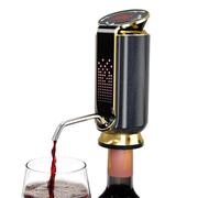 NONDK Aireador de Vino Eléctrico, Decantador, Dispensador y Bomba de Vacío - Pantalla Táctil LED, Monitor de Temperatura, Regalo Ideal, Color Negro