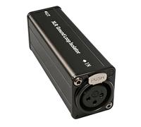 NONDK Aislador de Audio XLR, Aislador de Ruido de Bucle de de un Solo Canal, Cancelador de Ruido de Sonido Actual, Aislador de Ruido de Audio
