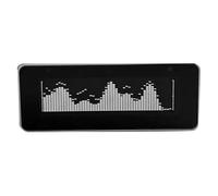 NONDK AK25664 V2.0 Reloj Musical Spectrum con Entrada de Señal de 3,5 Mm, Firmware Actualizable, Interfaz de Usuario Intuitiva, Reloj de Escritorio
