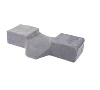 NONDK Almohada Cuello Pestañas para Extensiones Pestañas Almohada Ergonómica Pestañas Almohada Cama Pestañas Espuma Viscoelástica+Bolsillo Lateral Curva Ergonómica Gris