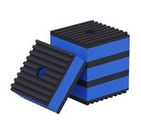 NONDK Almohadillas Antivibración, 2" X 2" X 7/8", Almohadillas de Aislamiento de Goma de Alta Resistencia, Orificio Pretaladrado de 3/8"
