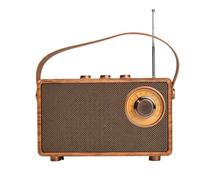 NONDK Altavoz Bluetooth Inalámbrico Portátil Retro, Caja de Sonido Estéreo, Reproductor de MP3 Recargable FM Vintage.