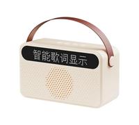 NONDK Altavoz Bluetooth Portátil con Pantalla de Letras Altavoz Bluetooth para el Hogar Ktv Altavoz Subwoofer de Audio USB