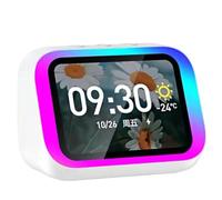 NONDK Altavoz con Pantalla Táctil HD, Altavoz Inteligente Bluetooth 5.4, Sonido Estéreo Hi-Fi, Control por Voz,