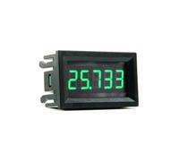 NONDK Ammeter de CC de 0.56 Pulgadas, Instrumentos Eléctricos de Alta Precisión de CC 0-33V, Accesorios de Voltímetro, Verde.