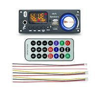 NONDK Amplificador 160 W con Bluetooth 5.1, Placa Decodificadora MP3, Reproductor Audio 2 X 80 W, 12 V, Reproductor MP3 DIY, Módulo Radio FM para Coche, Micrófono TF USB.