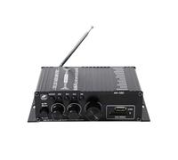 NONDK Amplificador de Potencia -380 Bluetooth 5.0, Amplificador de Potencia de Audio, Receptor Bluetooth de 2.0 Canales, Altavoz, Entrada USB, SD y AUX con Enchufe Europeo. EU Plug