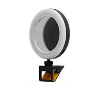 NONDK Anillo de Luz para Selfies, Recargable, Portátil, con Clip, Carga USB, para Fotografía con Teléfono Móvil y Teléfono Inteligente