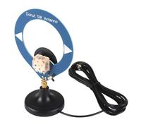 NONDK Antena de Corta Tipo Donut SW de 4MHz-24MHz con Cable de Extensión de Base SMA, Antena de Bucle Pequeño, Antena Resonante de Alta Impedancia