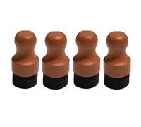NONDK Aplicador de y Aceite para de Cortar, Aplicador de Madera Redondo para de Cortar de Madera, Bloques de Carnicero, Cubiertos, 4 Piezas