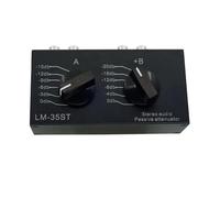 NONDK Atenuador de Audio Estéreo Pasivo, Preamplificador de Volumen de Doble Canal, Atenuador de, Atenuador Combinado Ajustable Sin Pérdidas