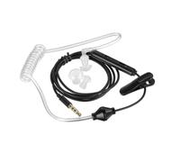 NONDK Auricular Individual de 3,5 mm Antiradiación para Teléfono Móvil con Micrófono de Tubo de Aire para Teléfono Negro