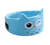 NONDK Auriculares Bluetooth con Máscara de Ojos Suave para Niños, Cómodos Auriculares Inalámbricos, Máscara de Ojos Elástica para Dormir con Forma de Animal