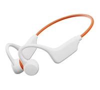 NONDK Auriculares de Conducción Ósea G1 Bluetooth 5.4 Inalámbricos para Deportes, Fitness, Gimnasio. Auriculares de Conducción Ósea en Color Naranja.