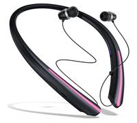 NONDK Auriculares Inalámbricos Bluetooth con Banda para el Cuello, Auriculares Retráctiles A Prueba de Sudor, Auriculares Estéreo con Cancelación de Ruido