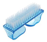 NONDK Azul Transparente Manija Una Manicura Archivo Cepillo de Limpieza