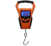 NONDK Balanza Electrónica Digital LCD de 50 Kg con Regla, Báscula de Pesca Portátil Antideslizante.